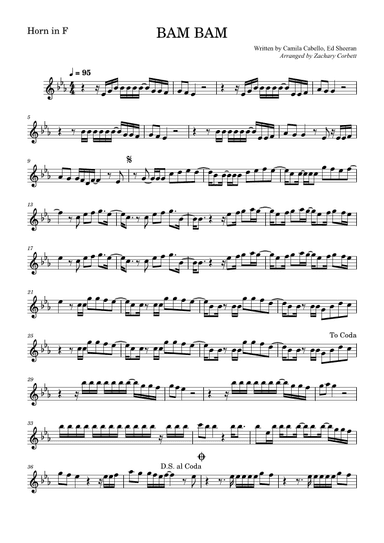 Bam Bam (arr. Zachary Corbett)