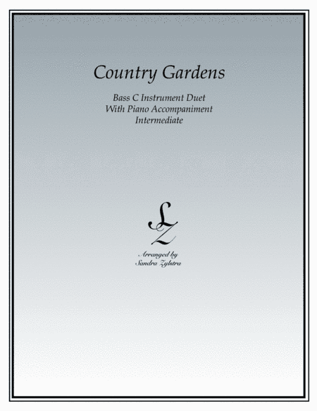 Country Gardens (bass C instrument duet) (arr. Sandra Zylstra)