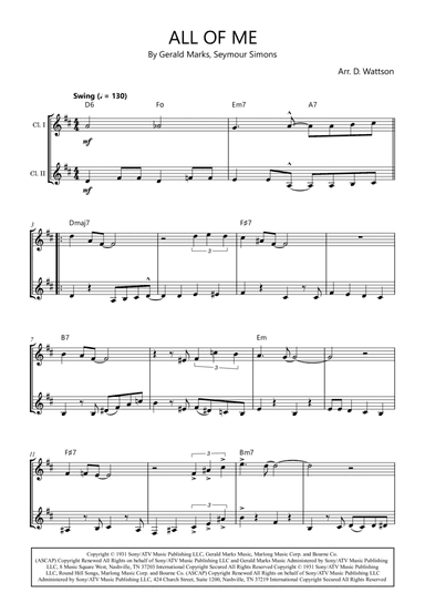 All Of Me (arr. Douglas Wattson)