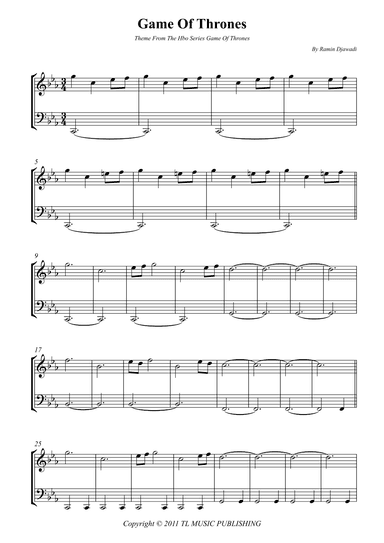 Game Of Thrones (arr. Wesley S. SIlva)