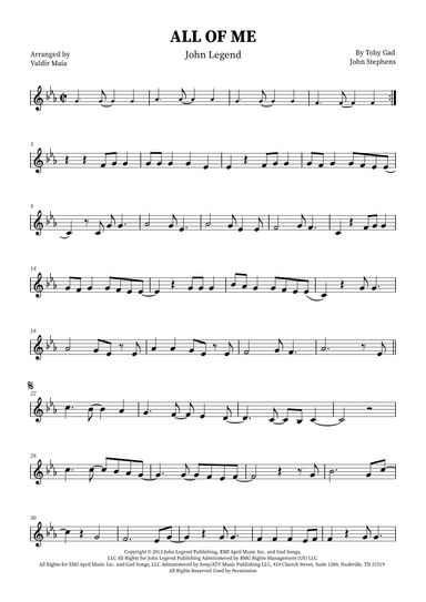 All Of Me (arr. Valdir Maia)
