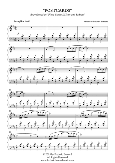 Postcards (EASY Piano Solo, Minimalistic, Neo-Classical)