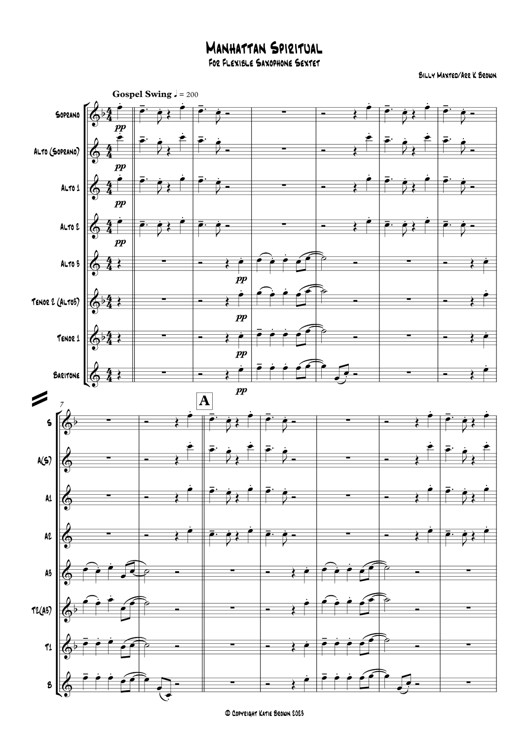 Manhattan Spiritual (arr. Katie Brown)