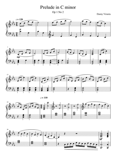 Prelude in C Minor Op 1 No 2