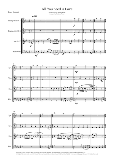 All You Need Is Love (arr. Matthew pyeon)