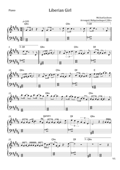 Liberian Girl (arr. Melquisedeque Carvalho Silva)