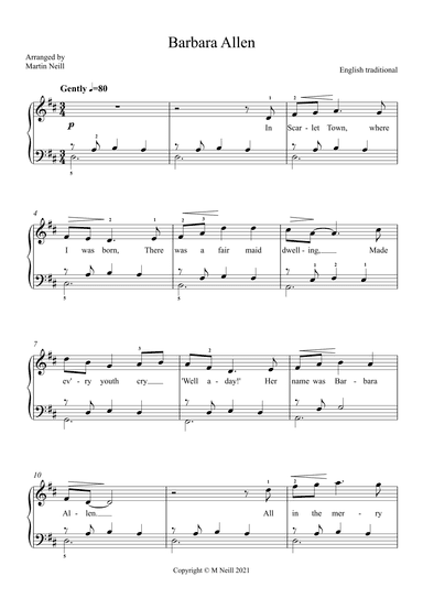 Barbara Allen (arr. Martin Neill)