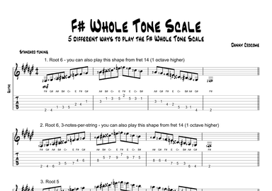 F# Whole Tone Scale (5 Ways to Play)