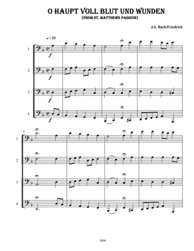 O Haupt Voll Blut Und Wunden (arr. Kenneth D. Friedrich)