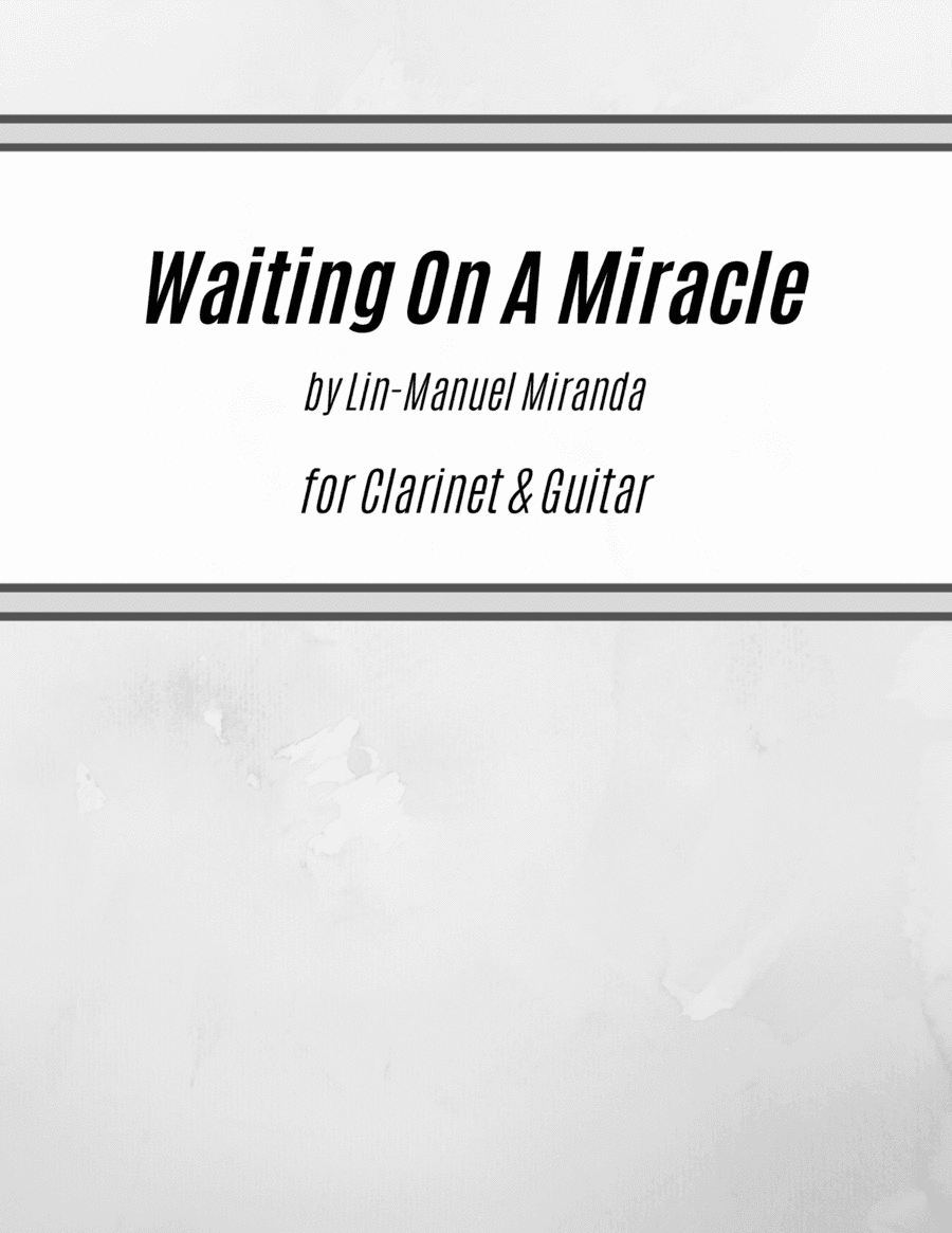 Waiting On A Miracle (arr. Kenneth Pasciak)