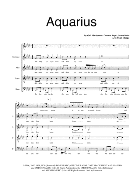 Aquarius (arr. Bryan Sharpe)