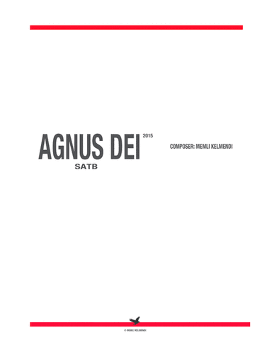 Agnus Dei for SATB
