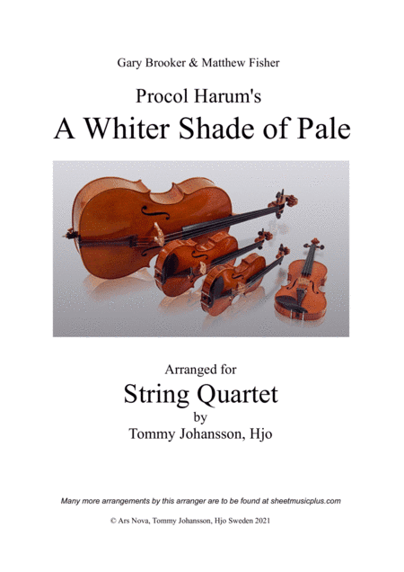 A Whiter Shade Of Pale (arr. Tommy Johansson, Hjo)