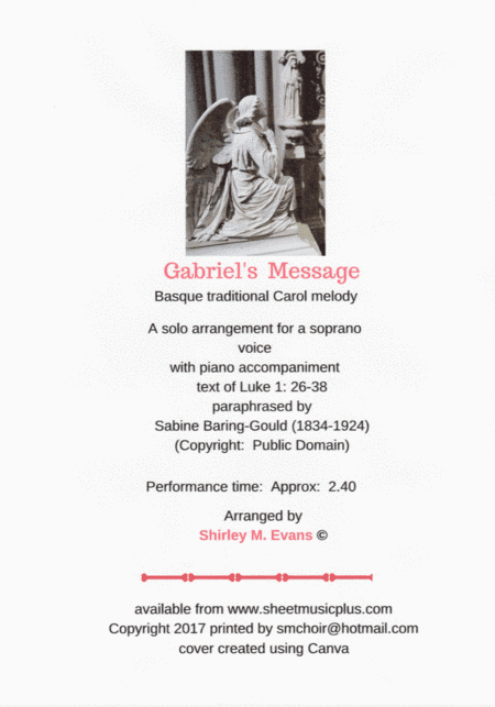 Gabriels Message (arr. Shirley M. Evans.)