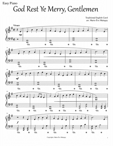 God Rest Ye Merry, Gentlemen (arr. Marie-Ève Mainguy)