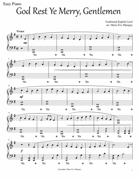 God Rest Ye Merry, Gentlemen (arr. Marie-Ève Mainguy)
