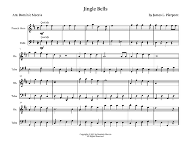 Jingle Bells- French Horn and Tuba Duet (arr. Dominic Meccia)