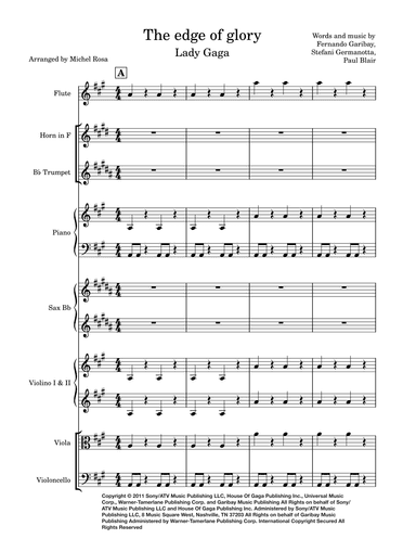 The Edge Of Glory (arr. Harmonistas)
