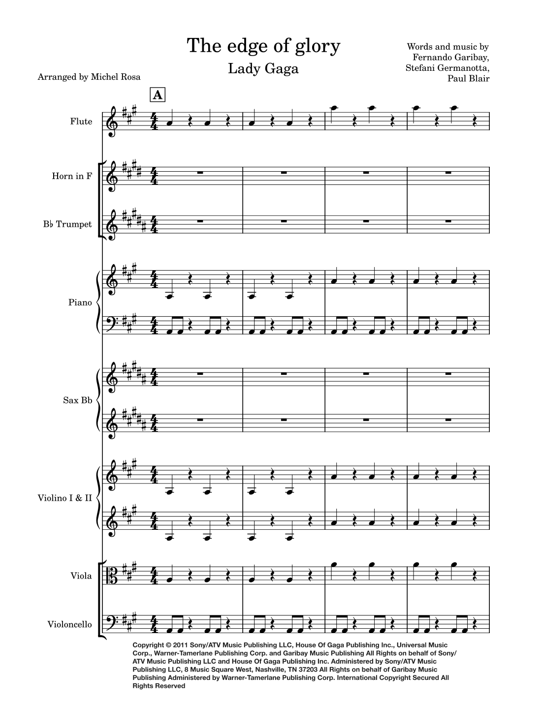The Edge Of Glory (arr. Harmonistas)