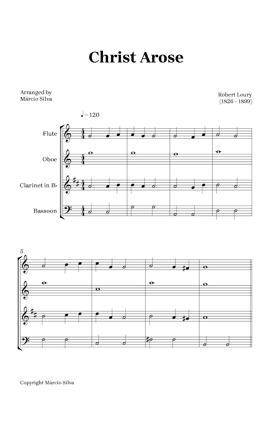 Christ Arose (arr. Márcio Silva)