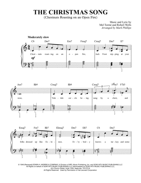 The Christmas Song (Chestnuts Roasting On An Open Fire) (arr. Mark Phillips)