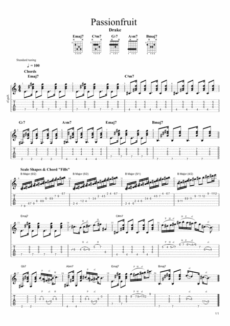 Passionfruit (arr. Angelo)