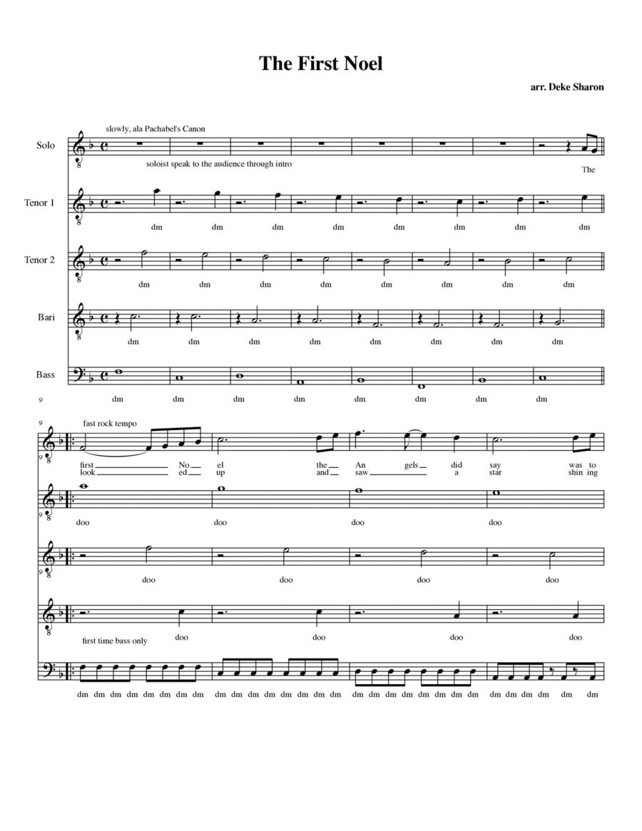 The First Noel (arr. Deke Sharon)
