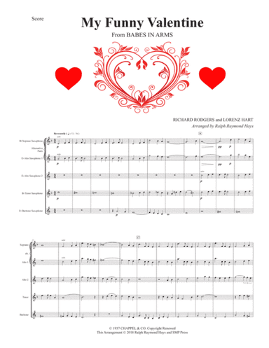 My Funny Valentine (arr. Ralph Raymond Hays)