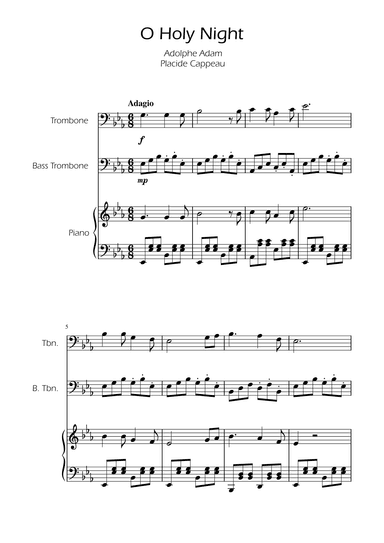 O Holy Night - Trombone Duet w/ Piano (arr. Ygor Nunes)