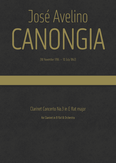 Canongia - Clarinet Concerto No.3 in E flat major (arr. J.G. Cucó Barber)