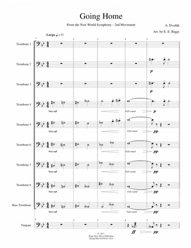 Going Home (arr. E. E. Biggs)