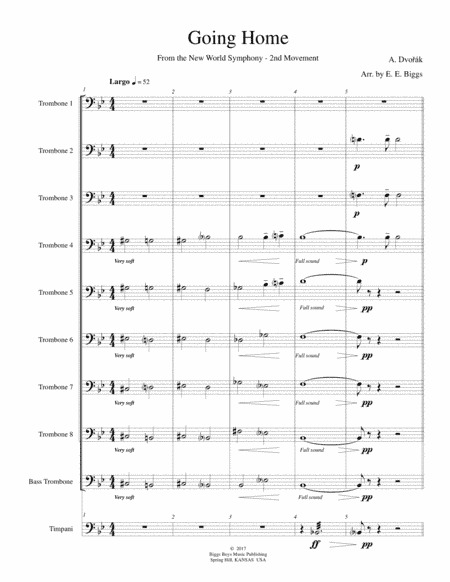 Going Home (arr. E. E. Biggs)