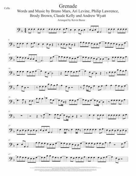 Grenade (arr. Kevin Busse)