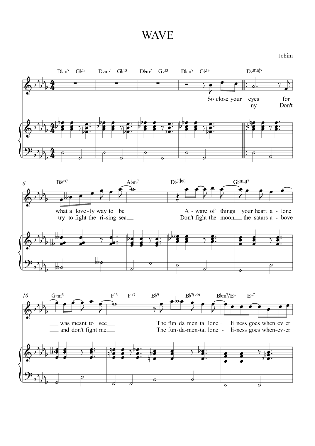 Wave (arr. Alex Nunes Rodriguez)