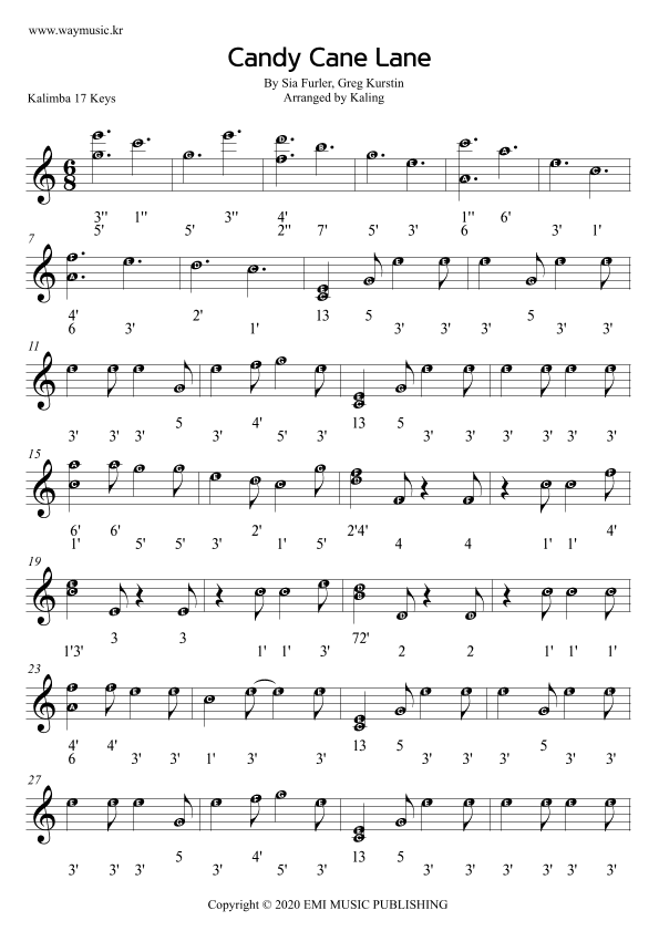 Candy Cane Lane (arr. Kaling)