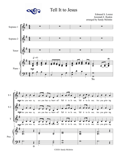 Tell It to Jesus (arr. Sandy McIntire)