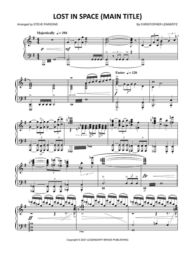 Lost In Space (arr. Steve Parsons)