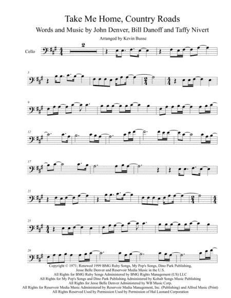 Take Me Home, Country Roads (arr. Kevin Busse)