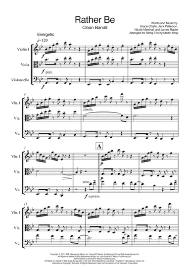 Rather Be (arr. Martin Wray)