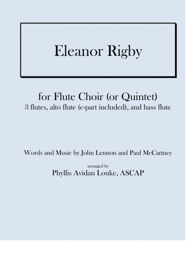 Eleanor Rigby (arr. Phyllis Avidan Louke)