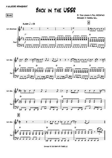 Back In The Ussr (arr. Andrew Will)