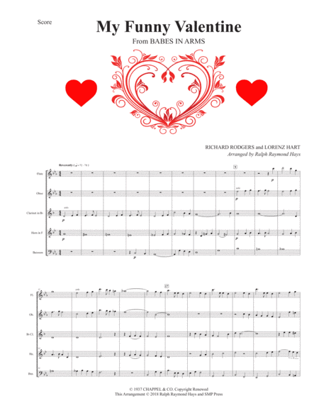 My Funny Valentine (arr. Ralph Raymond Hays)