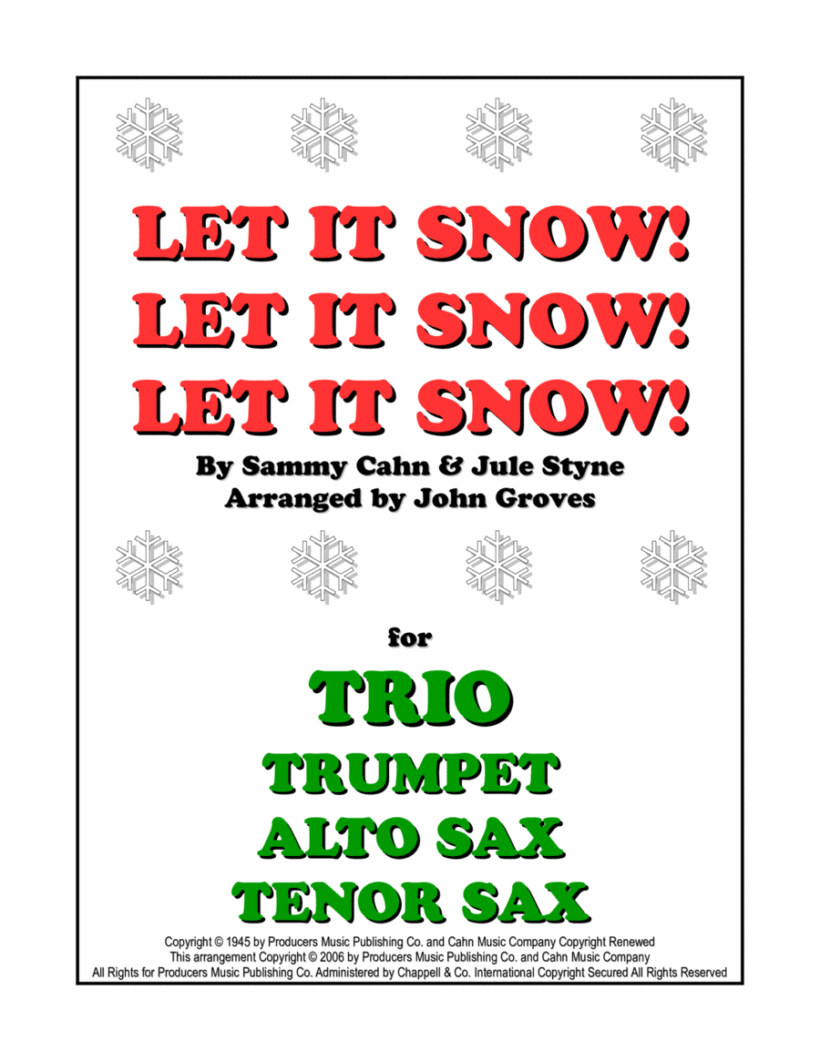 Let It Snow! Let It Snow! Let It Snow! (arr. John Groves)