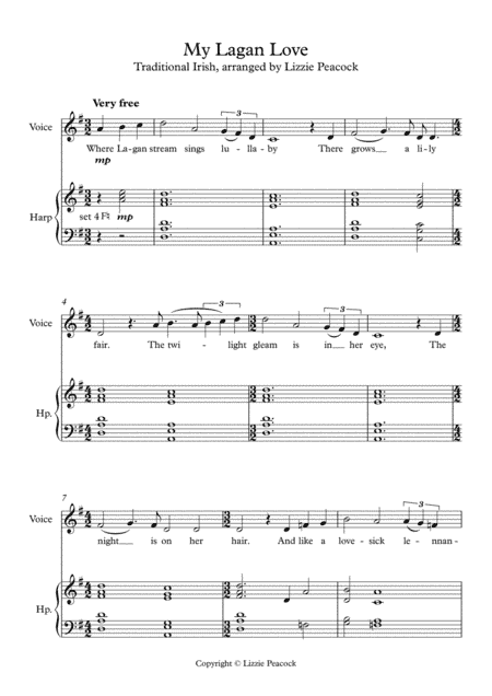 My Lagan Love - Lever Harp and Voice (arr. Lizzie Peacock)