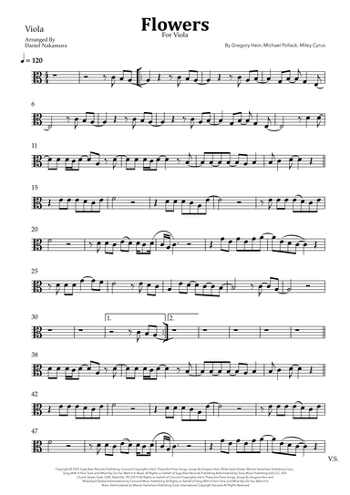 Flowers (arr. Daniel Nakamura)