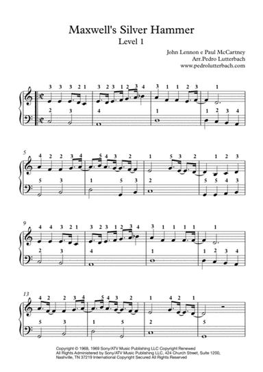 Maxwell's Silver Hammer (arr. Pedro Lutterbach)