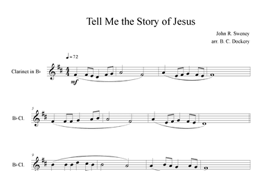 Tell Me the Story of Jesus (Clarinet Solo) (arr. B. C. Dockery)