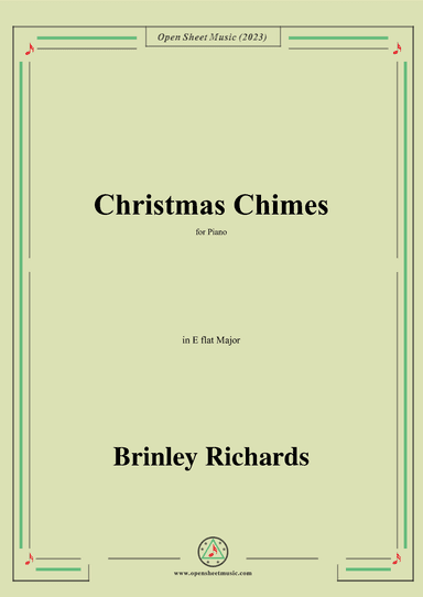 Brinley Richards-Christmas Chimes,in E flat Major,for Piano (arr. OSM Press)