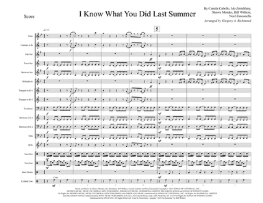 I Know What You Did Last Summer (arr. Gregory A. Richmond)