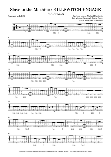 Slave To The Machine (arr. koki31)
